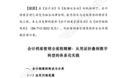 探究资讯510：会计档案管理全流程精解：从凭证折叠到数字转型的体系化实践