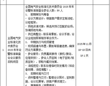 幻影手机版登录入口 全国电气安全标准化技术委员会2025年年会暨标准审查会会议服务采购项目校内询价公告
